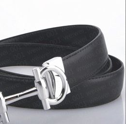 designer belt for men and women 3.5cm width belts brand gold silver black smooth buckle top quality genuine leather designer belt men lady waistband gg001f