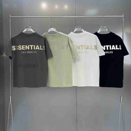 Fog Multi-line Ess Summer High-quality Explosive Temperament Men and Women Loose Reflective Fashion T-shirt Designers Style H13 H2VM