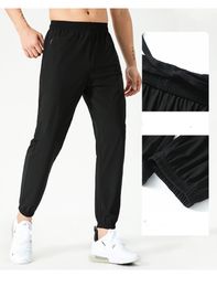 2024 lu men Yoga Jogging Pants Outfit Sport Quick Dry Drawstring Gym Pockets Sweatpants Trousers Mens Casual Elastic Waist 1ihk gym pants for men with pockets