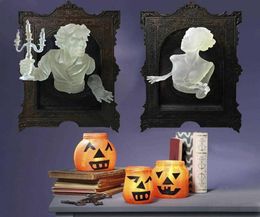 Ghost in The Mirror Halloween Resin Luminous Frame ornaments X0803301E7601609