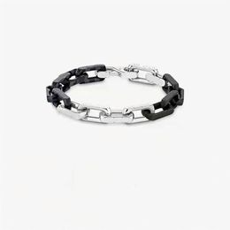 Chain Titanium Steel Bracelet Fahsion Large Coloured Gold Bracelets Male Black Colour Round Men Pulseras285M