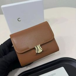 Fashion designer Leather wallets luxury triomphe cuir Credit Card Holder purse bags two-in-one women of Zippy coin purses with Original box and dust bag