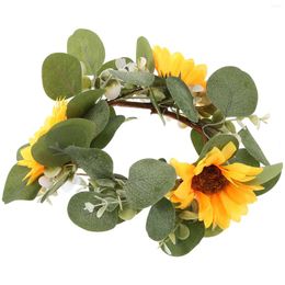 Garden Decorations Wreath Decorated Garland Candlestick Decorative Front Door Ornament Spring For Decorating
