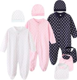 INS Baby Brand Clothes Baby Romper New Cotton Newborn Baby Girls Boy Spring Autumn Romper Kids Designer Infant Jumpsuits9415751