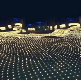 10m 8m 2000led Noel Işıkları Noel Net Işık Peri Partisi Bahçe Düğün Dekorasyon Perde Işıkları DHL 9878908