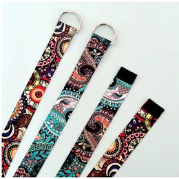 Belts Comfortable Canvas For Woman Colorful Ethnic Style Waistbands Apparel Student Plaid Skirt Accessories