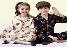 Kids Pyjamas Boys Sleepwear Nightwear Baby Girls Infant Clothes Cartoon Bear Pyjama Sets Children039s Pyjamas198i8072741