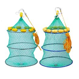 Floating Fish Guard Sea Fishing Net Pocket Nylon Buoyancy Folding Rock Glue Silk 231229