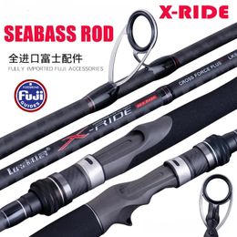 X-Ride Seabass Rod Fuji Parts Alconite Rings 2.4M/2.7M/2.9M Spinning Fishing Rod Lure 10-50g Light shore jigging rod 231228