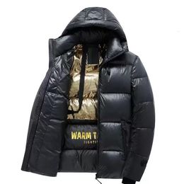 Men 2023 Winter Parka Coat Section Casual Thicken Cotton Hooded Outwear Windproof Warm Hoodies Size 3XL 231228