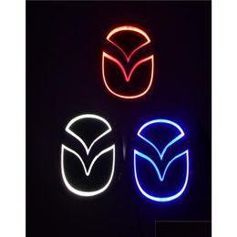 Car Stickers For Mazda 2 3 6 8 Cx7 New 5D Standard Badge Logo Lamp Special Modified Led Light 10Cm8Cm120Cm955C8780839 Drop Delivery Au Dhap3