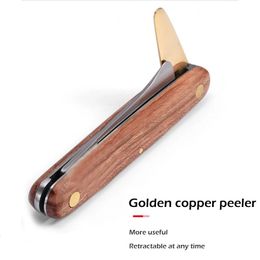 grafting knifeGrafting Knife Foldable Grafting Pruning Professional Garden Cutter Stainless Steel Wooden Handle 231228