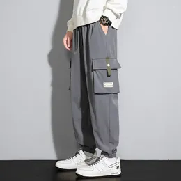 Men's Pants Spring Autumn Men Y2K Vintage Baggy Mens Cargo Casual Ankle-Length Joggers Harem Oversize Trousers