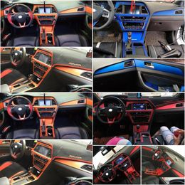 Car Stickers For Hyundai Sonata 9 Interior Central Control Panel Door Handle 3 Carbon Fiber Decals Styling Drop Delivery Automobiles M Dhdbl