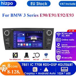 8G+128GB AI Voice Navigation Audio for 3 Series E90 E91 E92 E93 Car Radio 2 Din Android Auto Multimedia GPS Carplay 2din DVD