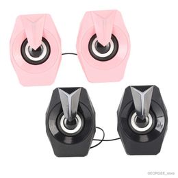 Computer Speakers USB Powered Speaker with RGB Lights Volume Control Portable Wired Subwoofer Speaker for Laptop Desktop Computer Desktop new