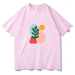 Women's T Shirts Hhenri Mmatisse Famous Painter Tshirts WOMEN Originality Cotton T-shirts Fauvism Color Block Anime Graphic Fashion