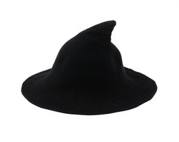 Witch Hat Diversified Along The Sheep Wool Cap Knitting Fisherman Hat Female Fashion Witch Pointed Basin Bucket for Halloween313761614696