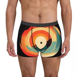 Underpants Exotic Men's Boxer Briefs Vinyl LP Music Record Sunset 28 Underclothes Autumn Wearable Novelty Funny Joke