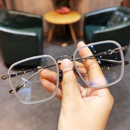 Designer Ch Cross Glasses Frame Chromes Brand Sunglasses New Retro Eyeglass Ultra Light Titanium for Men Heart Luxury High Quality Frames Free Shipping 2024 Q69v