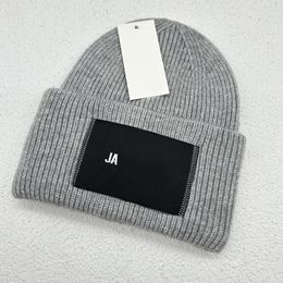 Beanie Designer Wool hats Luxury beenie women men Solid letter Big head girth male and female couples personality three fold winter Woollen hat