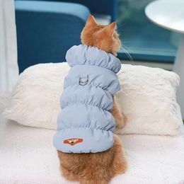 Cat Costumes Turtleneck Plush Windproof Pet Winter Cloth With Snap Fastening Warm Soft For Dog Comfortable Coat Puppy
