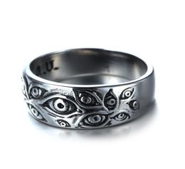 Retro Fashion Gothic God of Eye Ring Jewellery Men039s Ladies Party Entertainment Rings Vintage Jewellery Hip Hop Accessories Gift 5573319