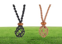 Pendant Necklaces Crystal Necklace Holder Cords Adjustable Cage Empty Stone F ameEf51254743149757