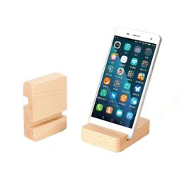 Storage Holders & Racks 100Pcs Beech Wood Phone Stand Holder For 6 6S 7 Plus Mobile Phone-Stand Wooden Stands Holders Sn5311 Drop Deli Dhgvy