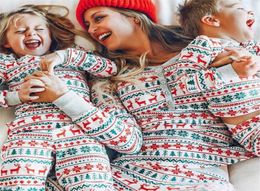 Christmas Family Matching Pyjamas Set Mother Father Kids Matching Clothes Family Look Outfit Baby Girl Rompers Sleepwear Pyjamas 23551608