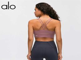 undefined Yoga Bras Double Shoulder Strap Shockproof Sports Underwear Women Gathering Breathable Fitness Sports Bra6223400