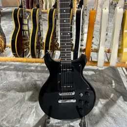 studio electric guitar Junior Style black color P90 pickup mahogany body rosewood fingerboard 6strings guitarra