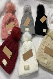 Womens Designer Beanie Hat Warm Autumn Women Wool Knit Beanie Ladies Cap Spring Skull Hats For Female8173115