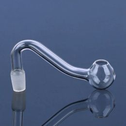 Pyrex Glass Oil Burner pipe 10mm male Female Clear Glass pipes adapter banger Nail for water bong ZZ