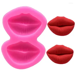 Baking Moulds Sexy Lips Shape Silicone Mould 3D Fondant Food Grade Moulds Mastic Chocolate Pastry Candy Making Soap Mould Kitchen Accessories