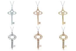 TF Juya Micro Pave Zircon Fashion Indian Key Pendant Necklaces For Women Girls Wedding Birthday Gift Necklace Supplies228D1102658