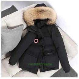 Canadian Mens Down Parkas Jackets Winter Work Clothes Jacket Outdoor Thickened Fashion Warm Keeping Couple Live Broadcast Goose Coat L o e monpant