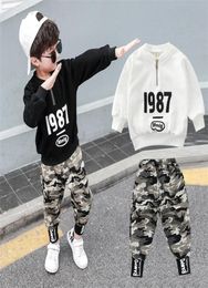 2PC Kids big Boys Military Clothes Clothing Sets Young Boy Top Trousers Outfits Suits Children Camouflage Tracksuits for 312t6290230