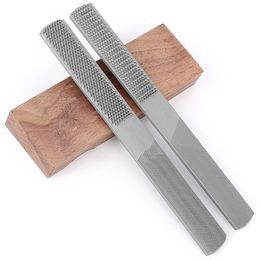 4Way Wood Rasp File 2pcs Steel Hand Half Round Flat and Needle Files Easy to Use Sharping Tools for Metal Woodworking 231228
