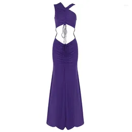 Casual Dresses Nice Summer Dress Spaghetti Straps Backless Long For Women Party Sexy Vestidos Club Celebrity Elegant