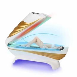 Hot Sales Multifunctional body sauna bed massage infrared light spa capsule Graphene holographic