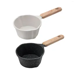 Pans Milk Pan Small Cookware Chocolate Melt Heating Non Stick Coating Soup Pot For Camping RV Travel Cooking Outdoor Kitchen
