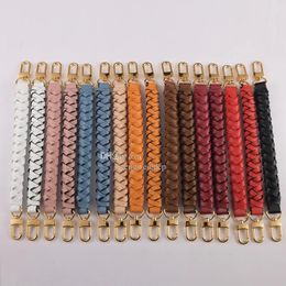 Accessories Synthetic Twist Leather Braided Handle Bag Parts For Designer Women Handbag Lady Ne0n0e Bucket Bag Hand Carry Strap Substitute