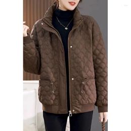 Women's Trench Coats Cotton Plus-size Down Jacket For Autumn And Winter