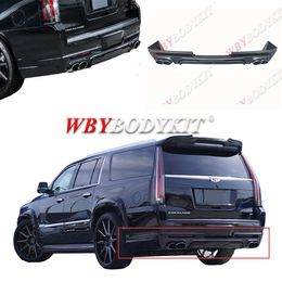 2015y Cadillac Escalade modified ZERO front lip rear lip tail Car Exterior Body Kits Front spoiler Rear spoiler for original rear bumper diffuser board Spoiler Wing