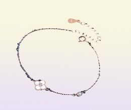Women039s Lucky Charm Bracelets Chain Bracelet FourLeaf Clover 2021 Fashion Jewellery Wedding Party Gifts8373489
