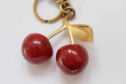 Red Keychain Cherry Style Color Chapstick Wrap Lipstick Cover Team Lipbalm Cozybag Parts Mode FashionB10E