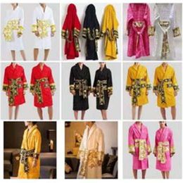 Women Aokrobe Sleep Unisex Man Cotton Abbigliamento da sonno notte Designer di marca di alta qualità Robe Elegr Eight Colors M-3xl L O E