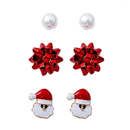 Hoop Earrings Christmas Ornaments Ladies Holiday Festive Fashion Womens Statement Cute Earring Packs