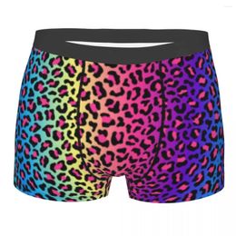 Underpants Rainbow Animal Leopard Boxer Shorts For Homme 3D Print Spots African Fur Underwear Panties Briefs Breathable